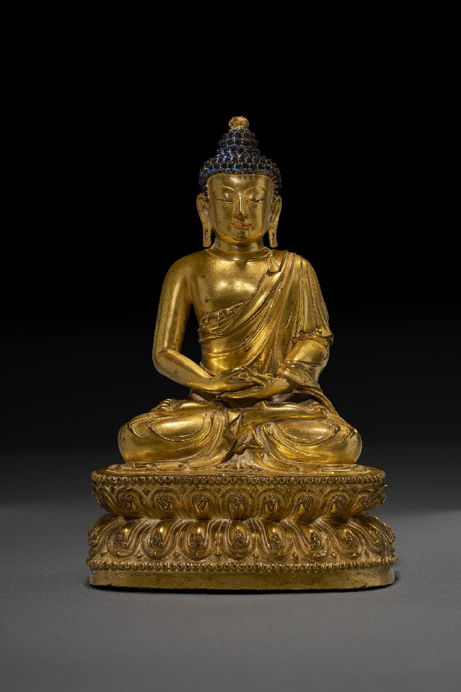 鎏金铜释迦牟尼佛坐像